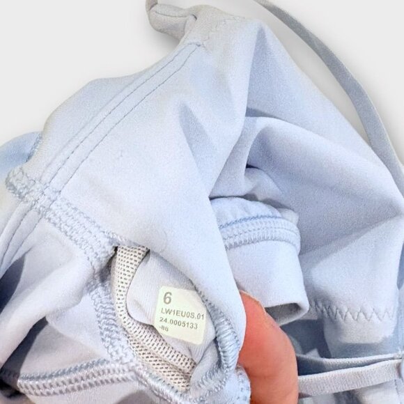 Lululemon Align Cropped Cami Tank Top 6 Blue Windmill *Light Support EUC Nulu - Picture 4 of 7